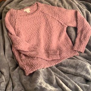 Dusty pink chunky knit sweater